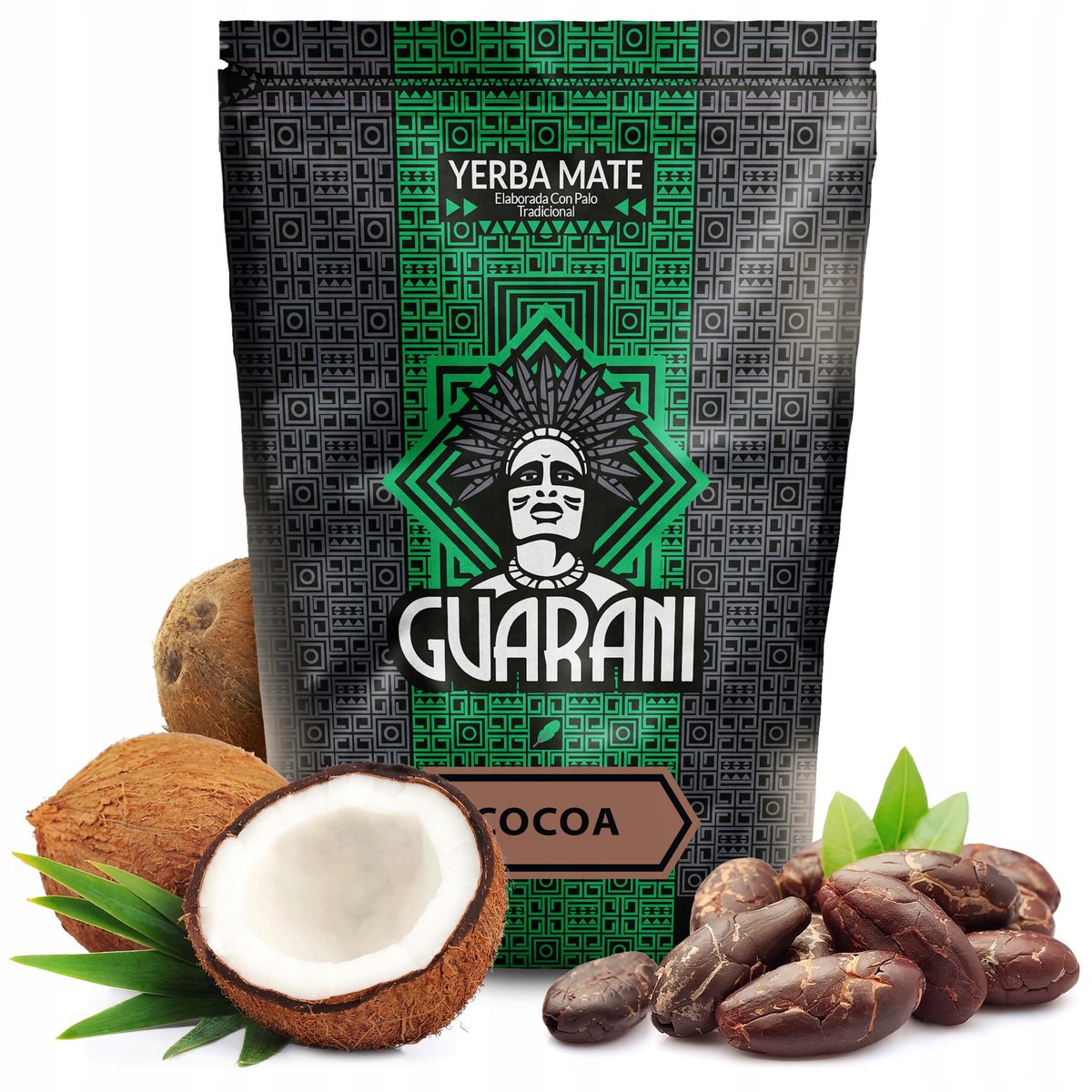 Yerba Mate Guarani Cocoa 500g elaborada con palo