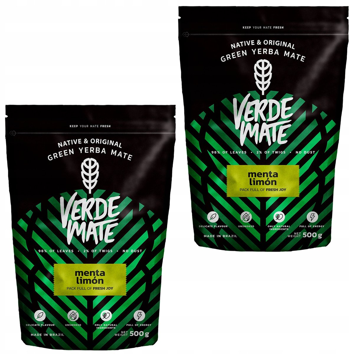 Yerba Verde Mate Menta Limon Cytrynowa 1kg 1000g