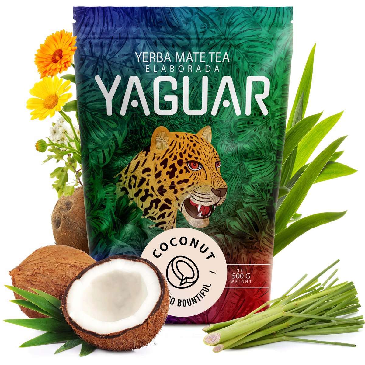 Yerba Mate Yaguar Coconut kokosowa 0,5 kg 500g