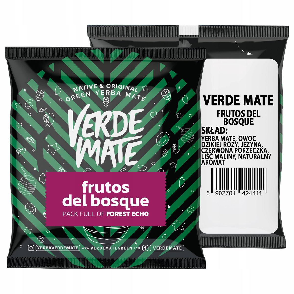 Verde Mate Frutos del Bosque (owoce leśne), 50g