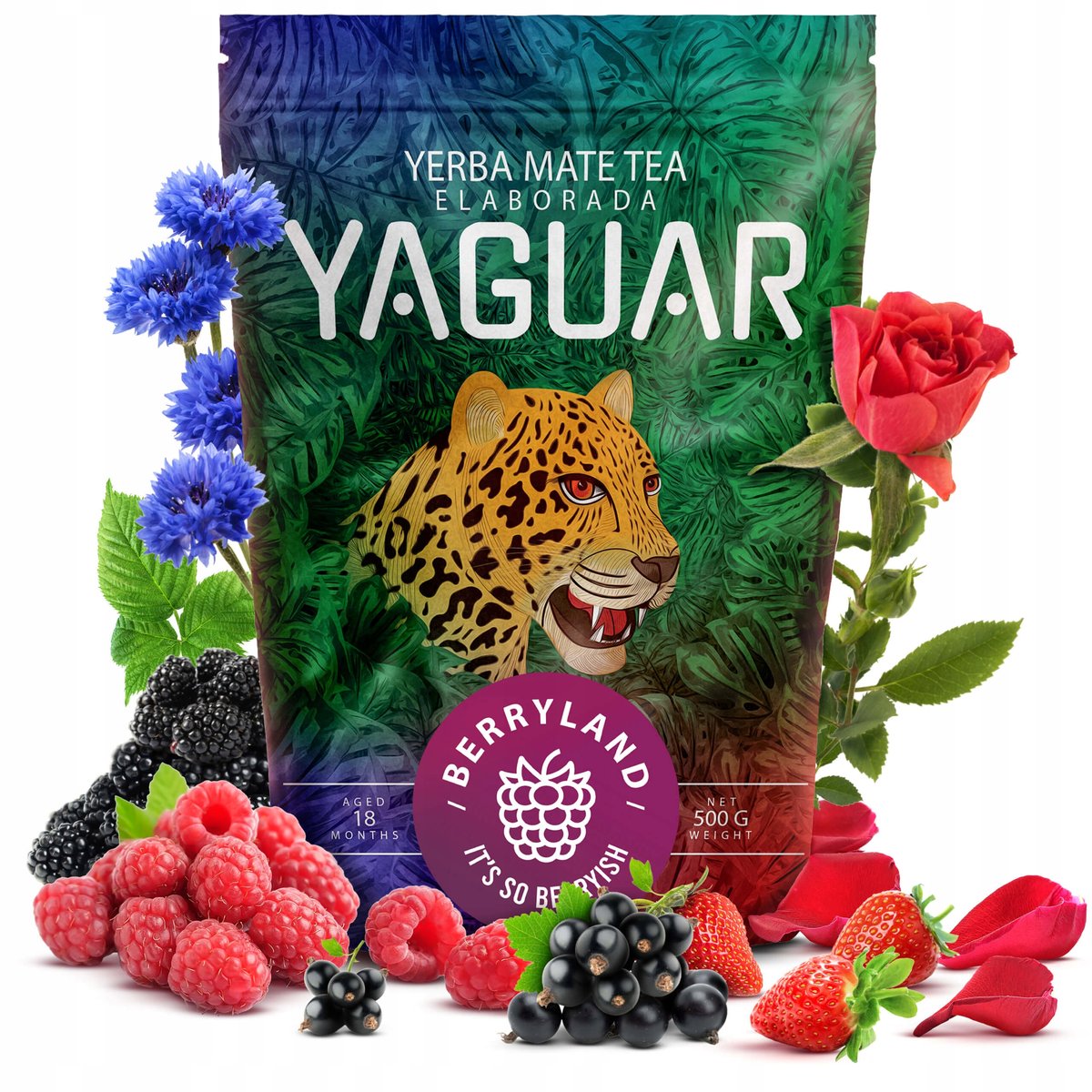 Yerba Mate Yaguar BERRYLAND 500g porzeczka malina