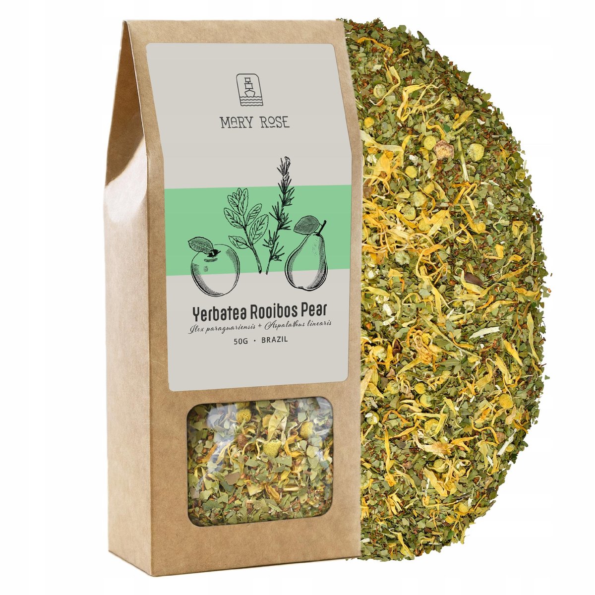 Yerbata Herbata z Yerba Mate Rooibos Pear 50 g