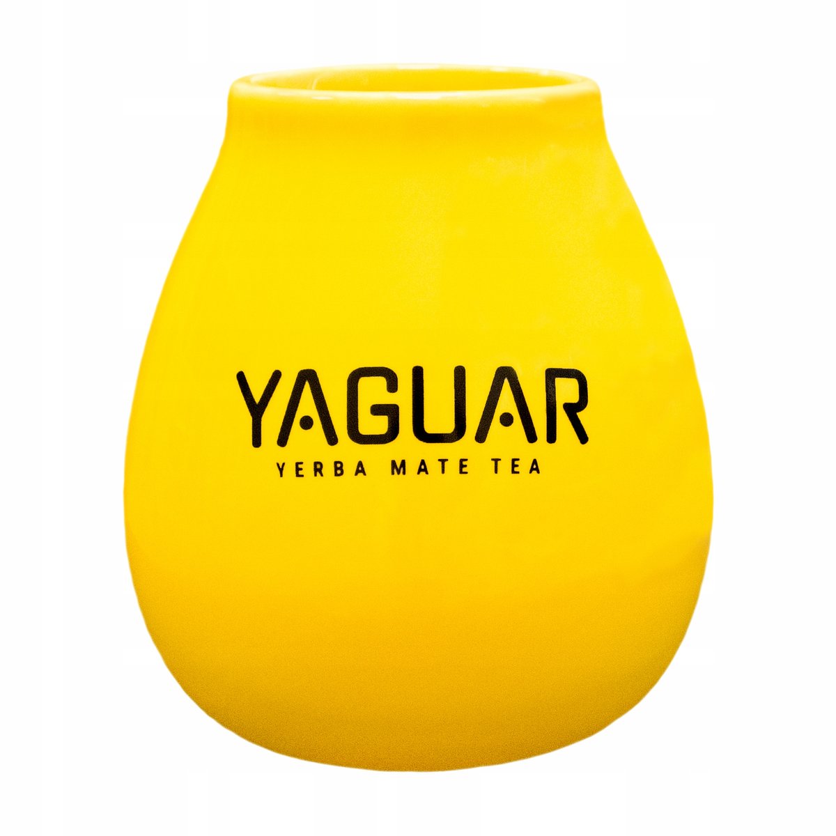 Tykwa Ceramiczna żółta z logo Yaguar 350 ml