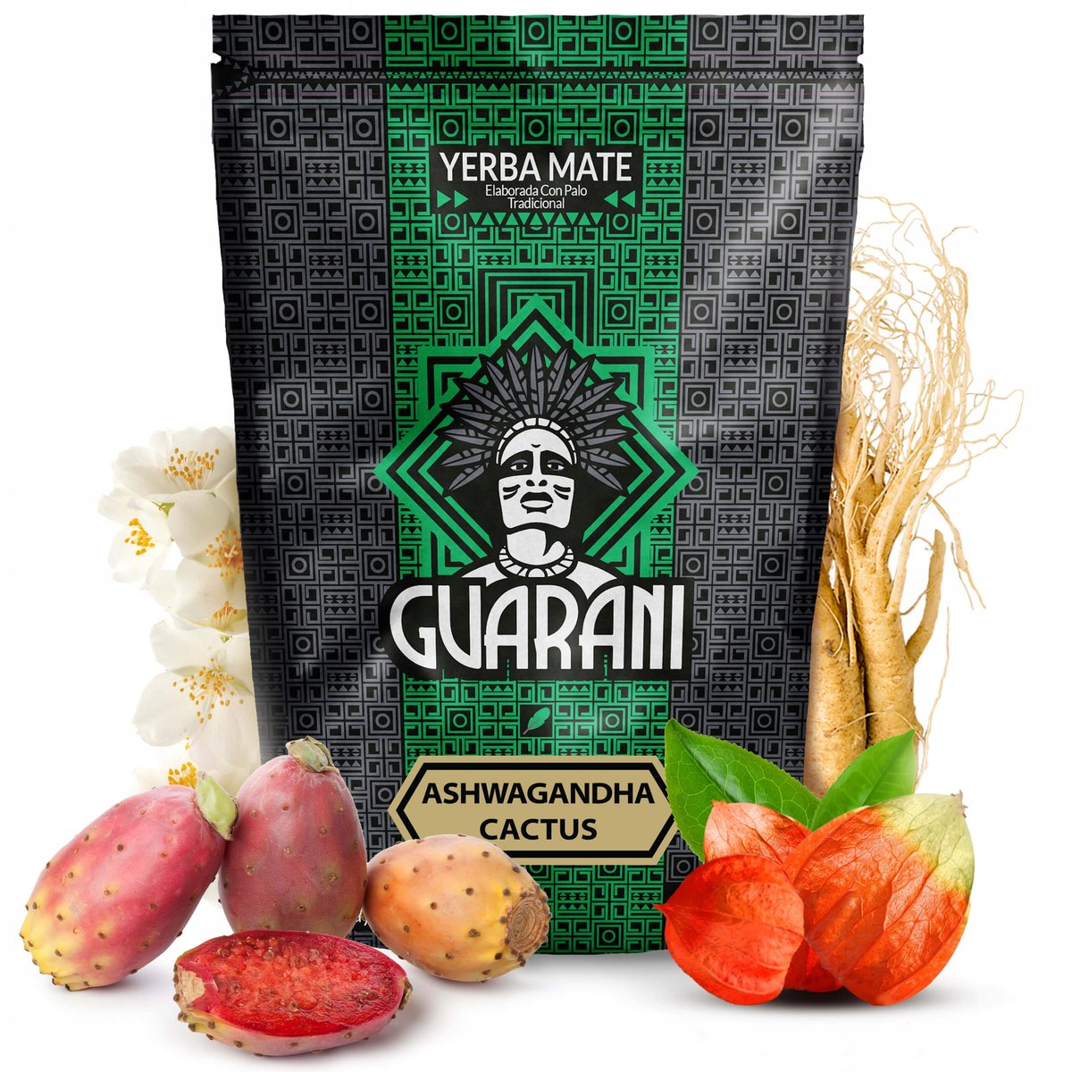 Yerba Mate Guarani Ashwagandha 500g cactus 0,5kg