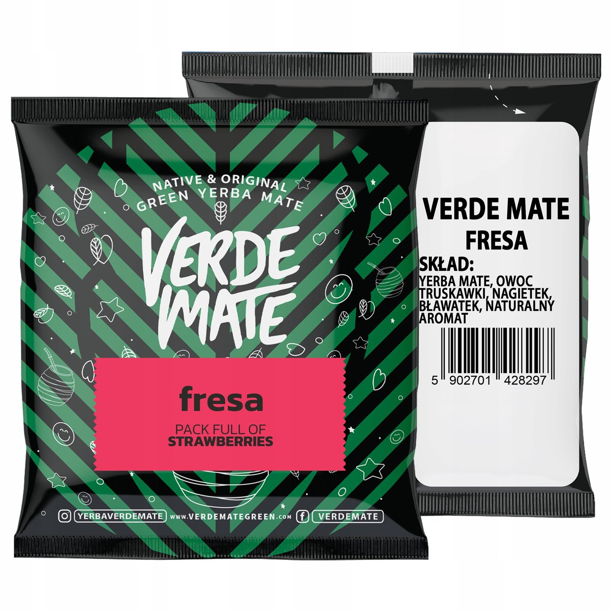 Verde Mate Fresa - Truskawkowa 50g