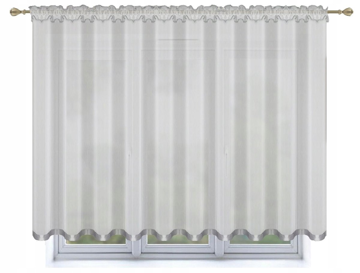 Firana Gotowa z Lamówką KATANIA 400x150, Firany