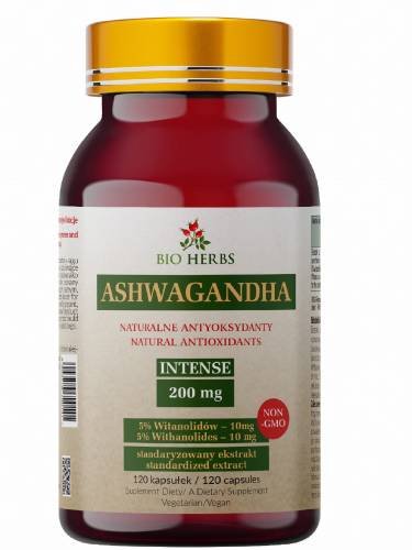 Ashwagandha Intense 200 mg 120 kapsułek