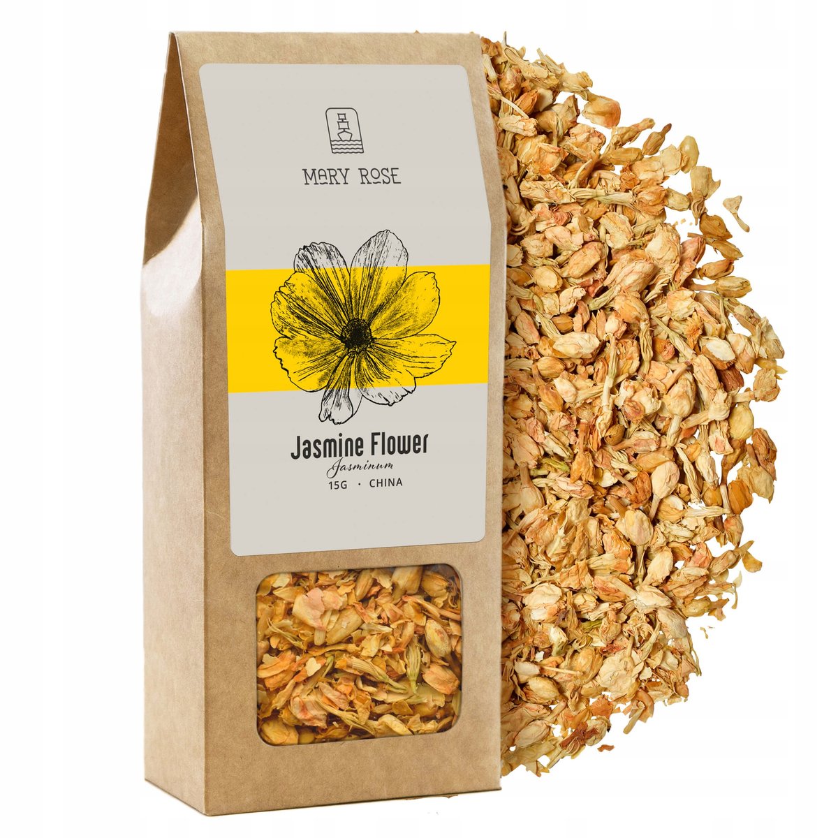 SUSZONE KWIATY JADALNE jaśminu JAŚMIN premium 15g