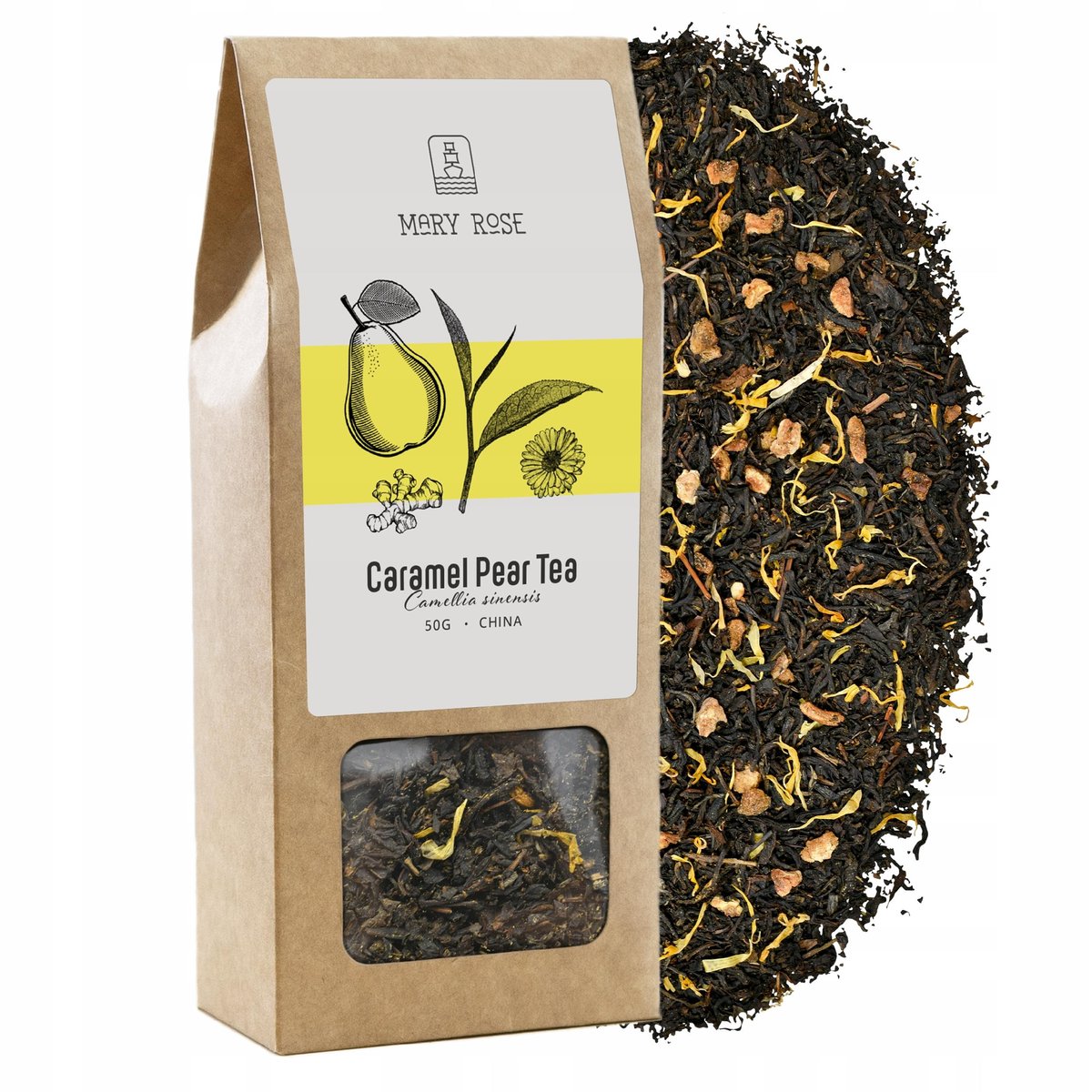 Mary Rose Herbata Caramel Pear 50 g gruszkowa