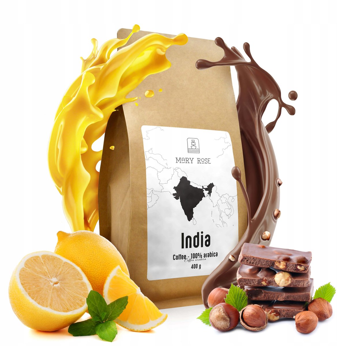 Kawa Mary Rose INDIA Karnataka ARABIKA 400 g
