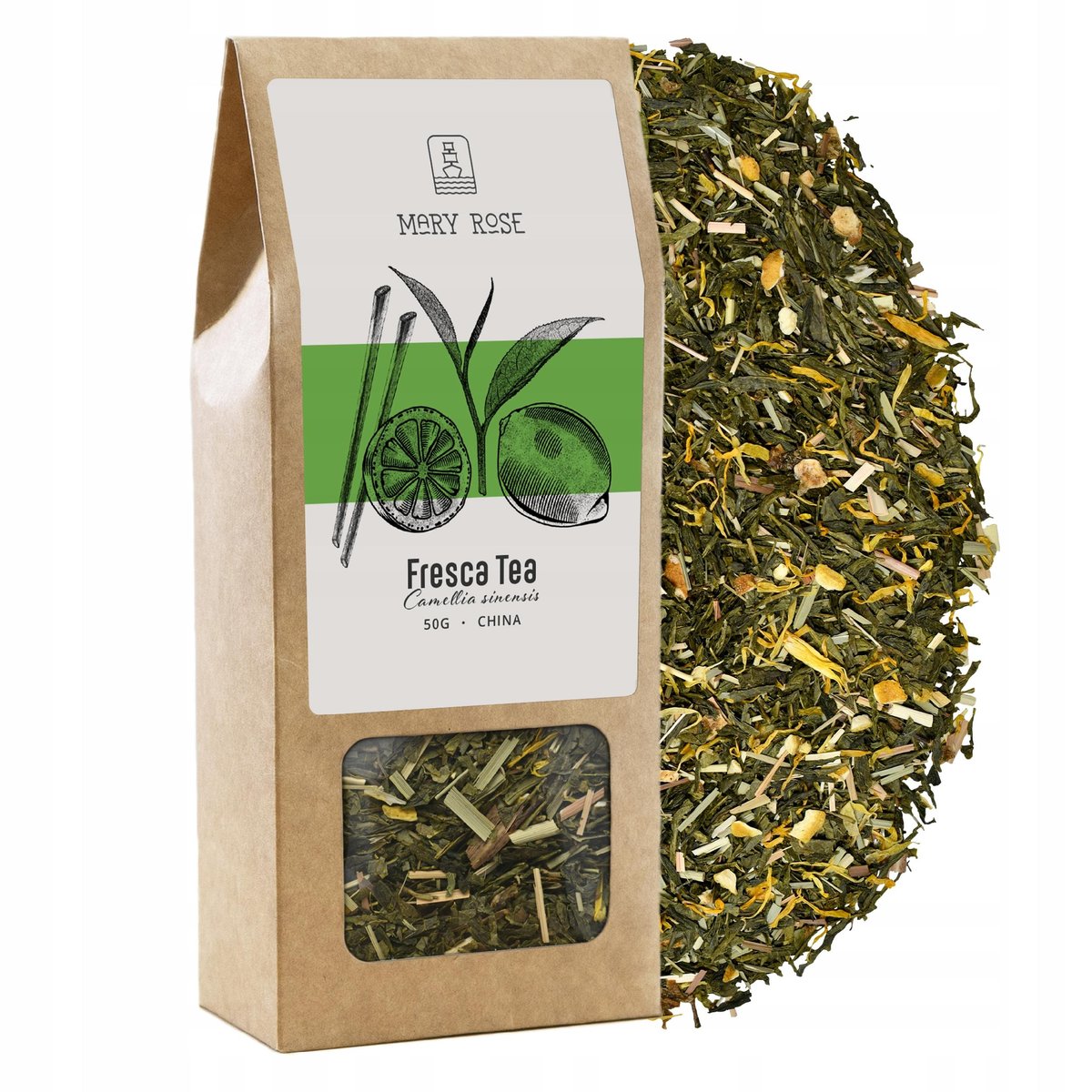Mary Rose Herbata Zielona Fresca 50 g