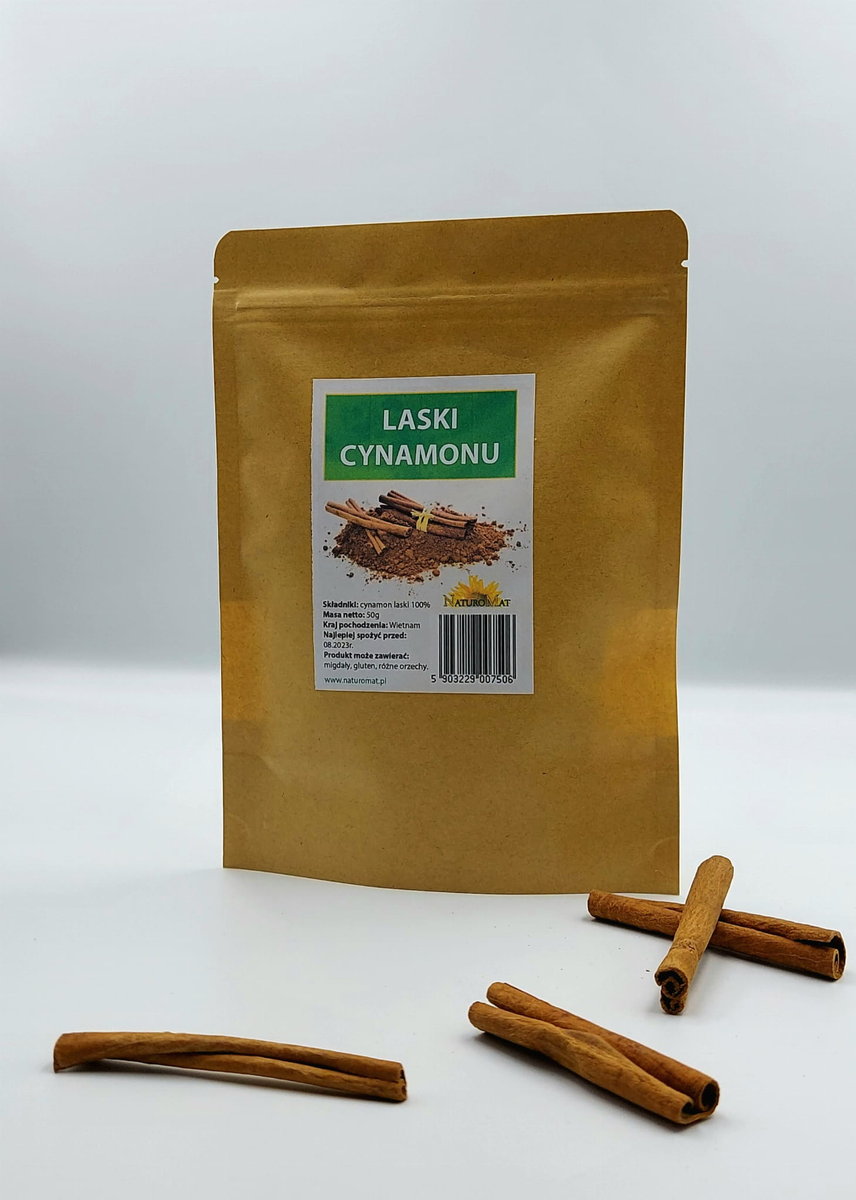 Cynamon w laskach 50g Naturomat