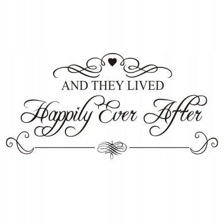 Napis na ścianę naklejka 100x50cm wybór kolorucytat -And They Lived 179