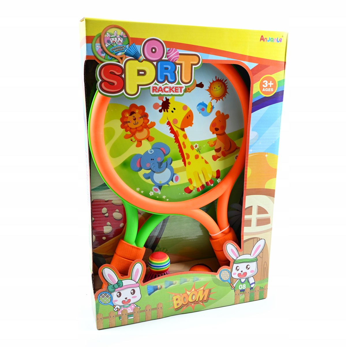 RAKIETKI OGRODOWE PLAŻOWE ZESTAW DO GRY DLA DZIECI