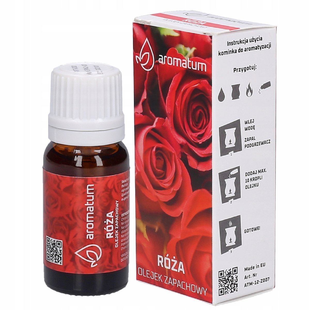 OLEJEK RÓŻANY RÓŻA ZAPACH RÓŻY DO KOMINKÓW 12 ML