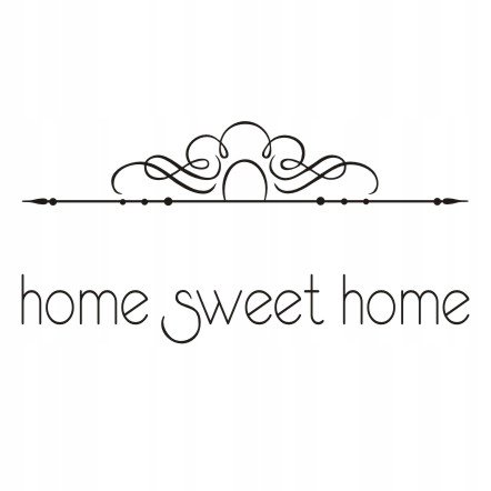 Napis na ścianę do przedpokoju naklejka 100x50cm wybór koloru Home Sweet Home 190