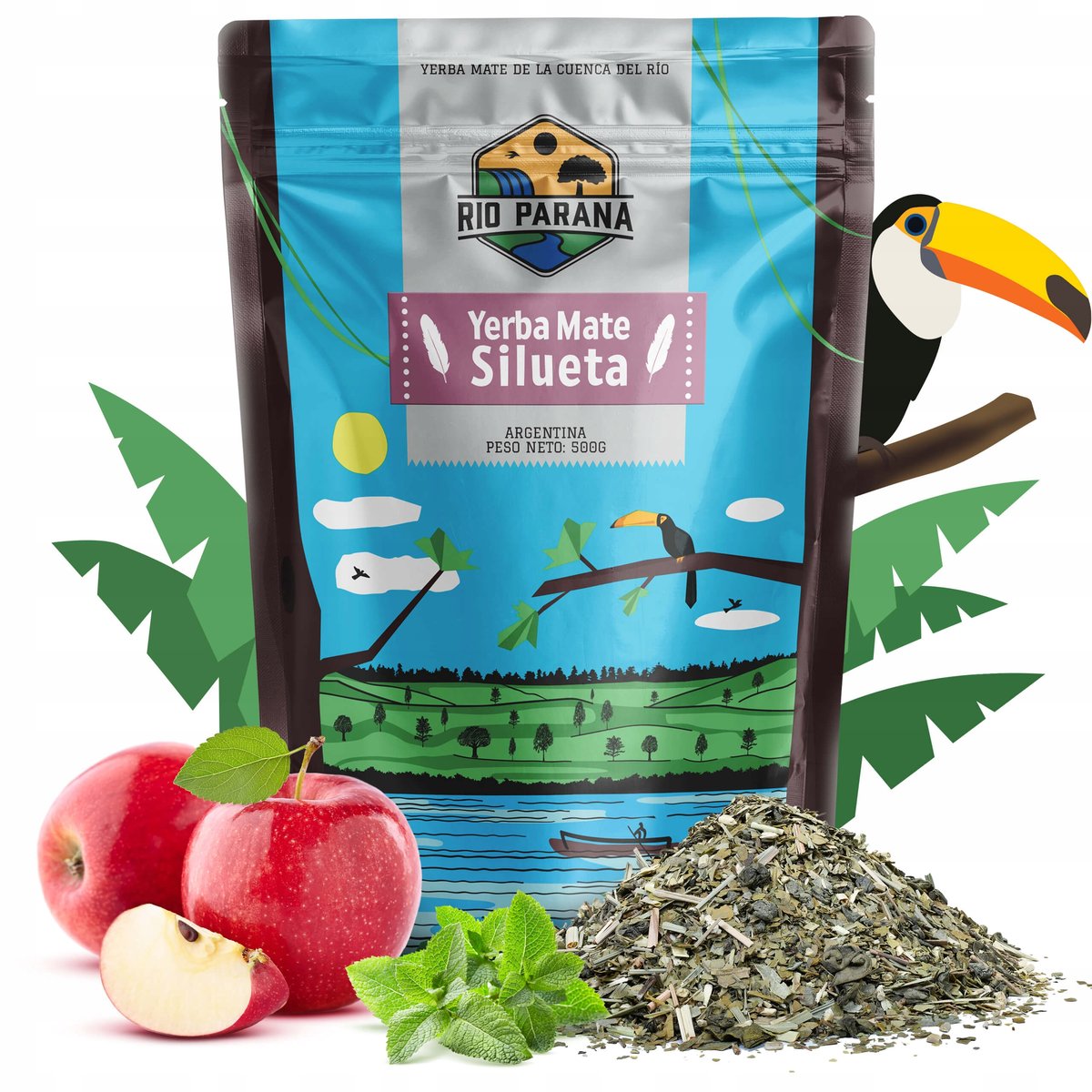 Yerba Mate Rio Parana SILUETA 500g ZIOŁOWA