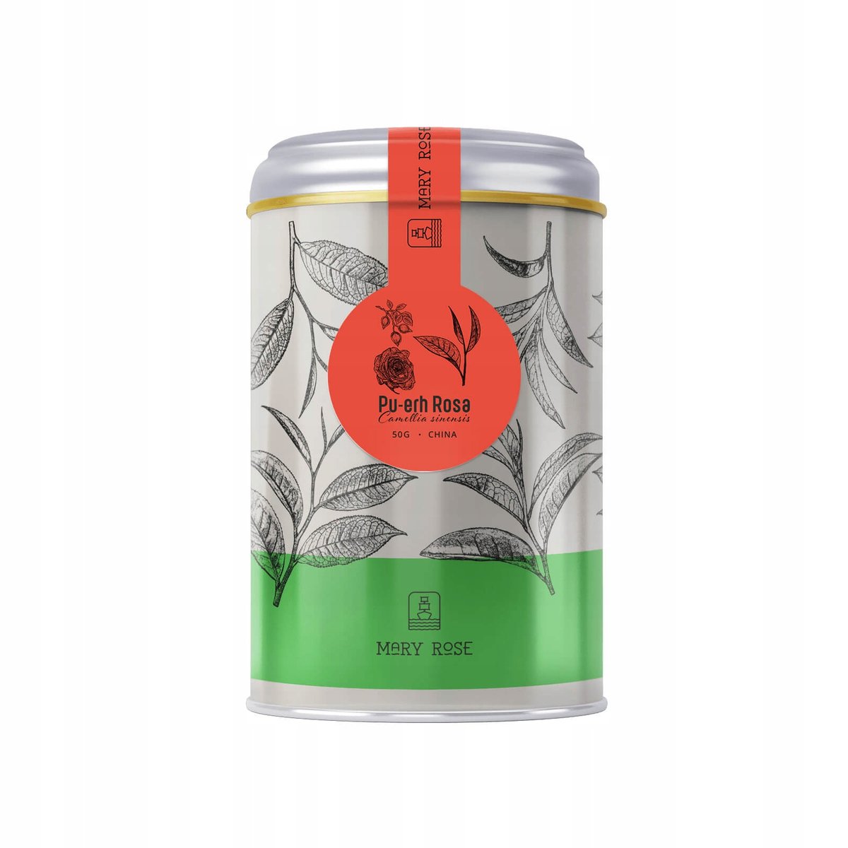 Mary Rose Herbata Pu-erh Rosa Róża w puszce 50 g