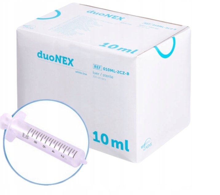 Strzykawki 2 częściowe luer duoNEX Zarys 10ml