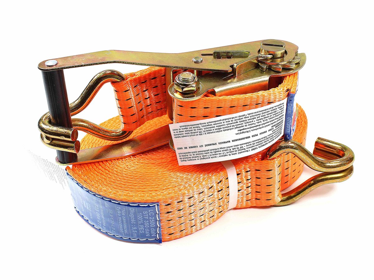 Pas Transportowy 50mm 5T - 4m (KOMPLET) - POMARAŃCZOWY
