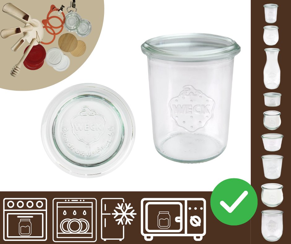 Słoiki WECK / szklane wieko słoik 160ml MOLD / Wamar-Sosenka