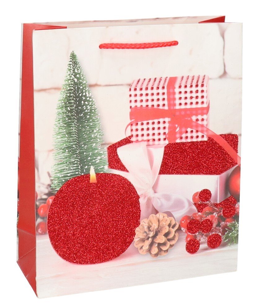 TOREBKA PAPIEROWA ŚWIĄTECZNA TORBA NA PREZENT 23CM
