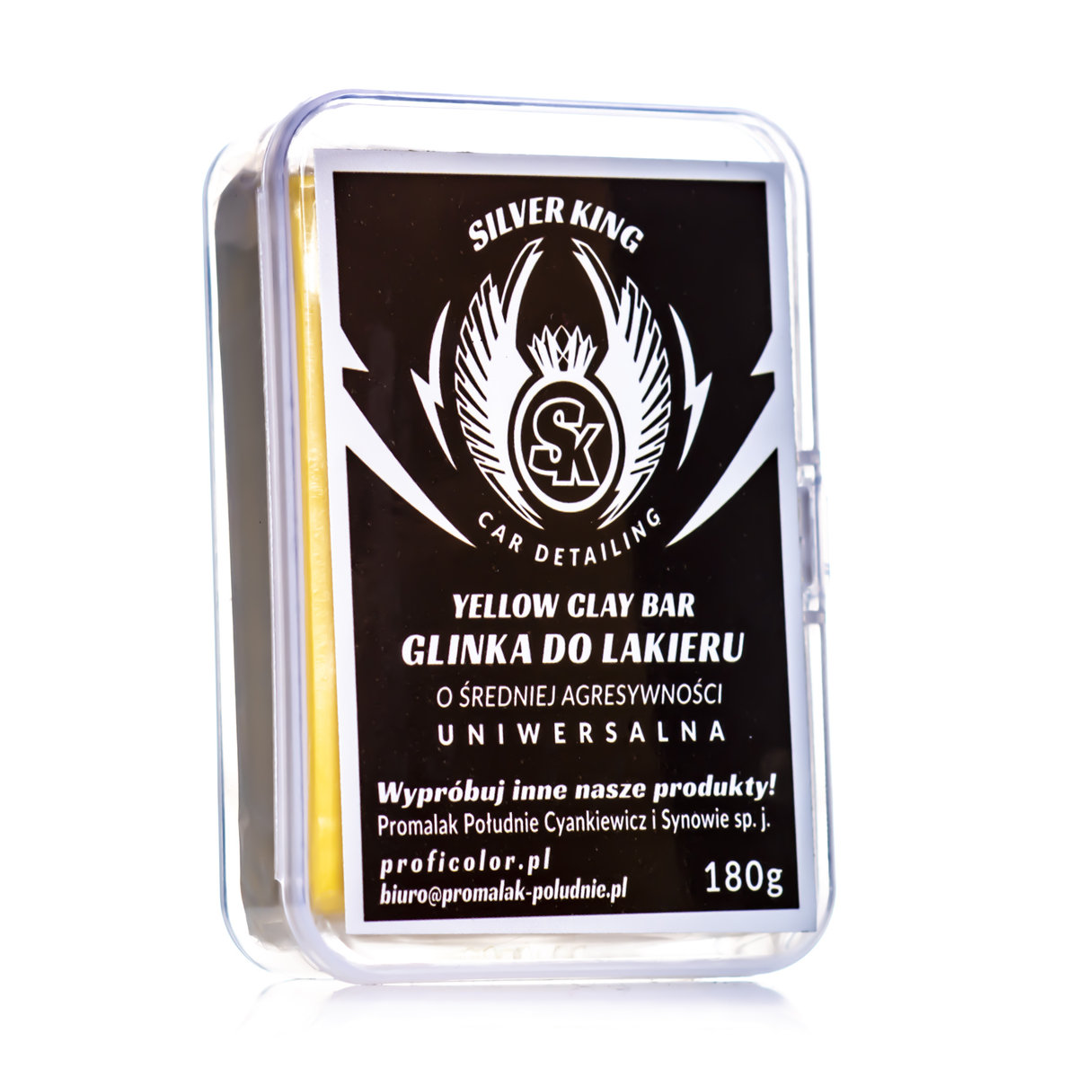 Silver King - Glinka Do Lakieru Uniwersalna 180G (Żółta)