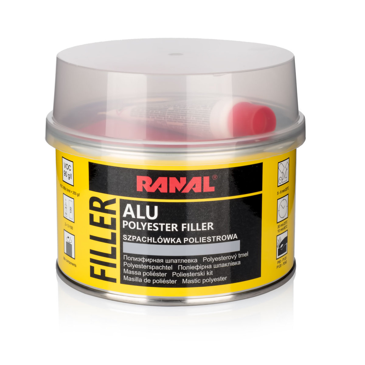 Ranal Alu Szpachlówka Z Pyłem Aluminium 0,5Kg