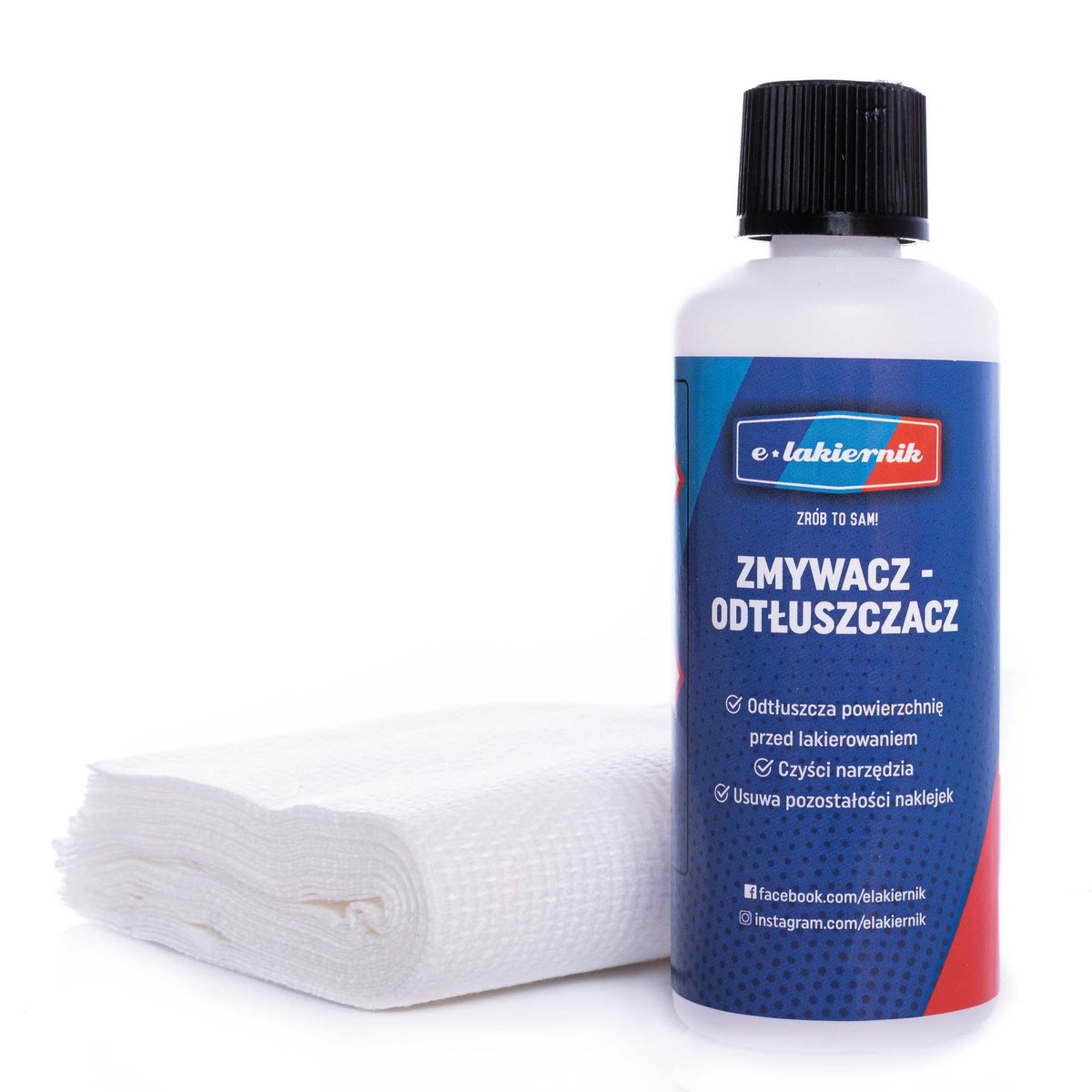 e-lakiernik ROZCIEŃCZALNIK 100ml + ŚCIERECZKA 5 szt.