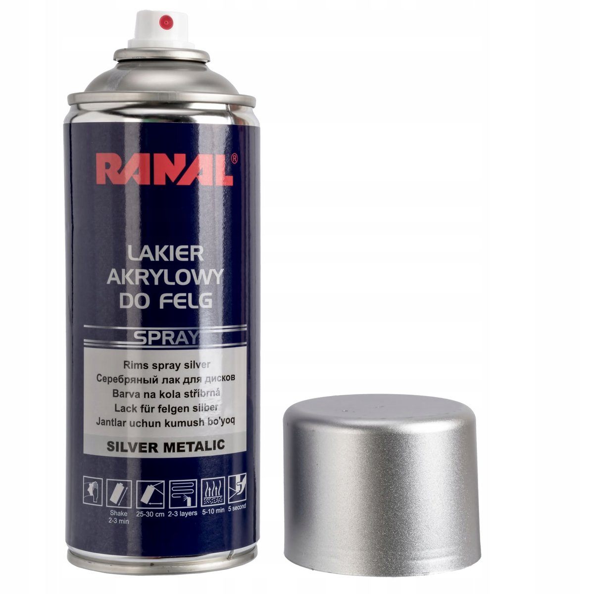 Ranal - Lakier Do Felg Srebrny Spray 400Ml