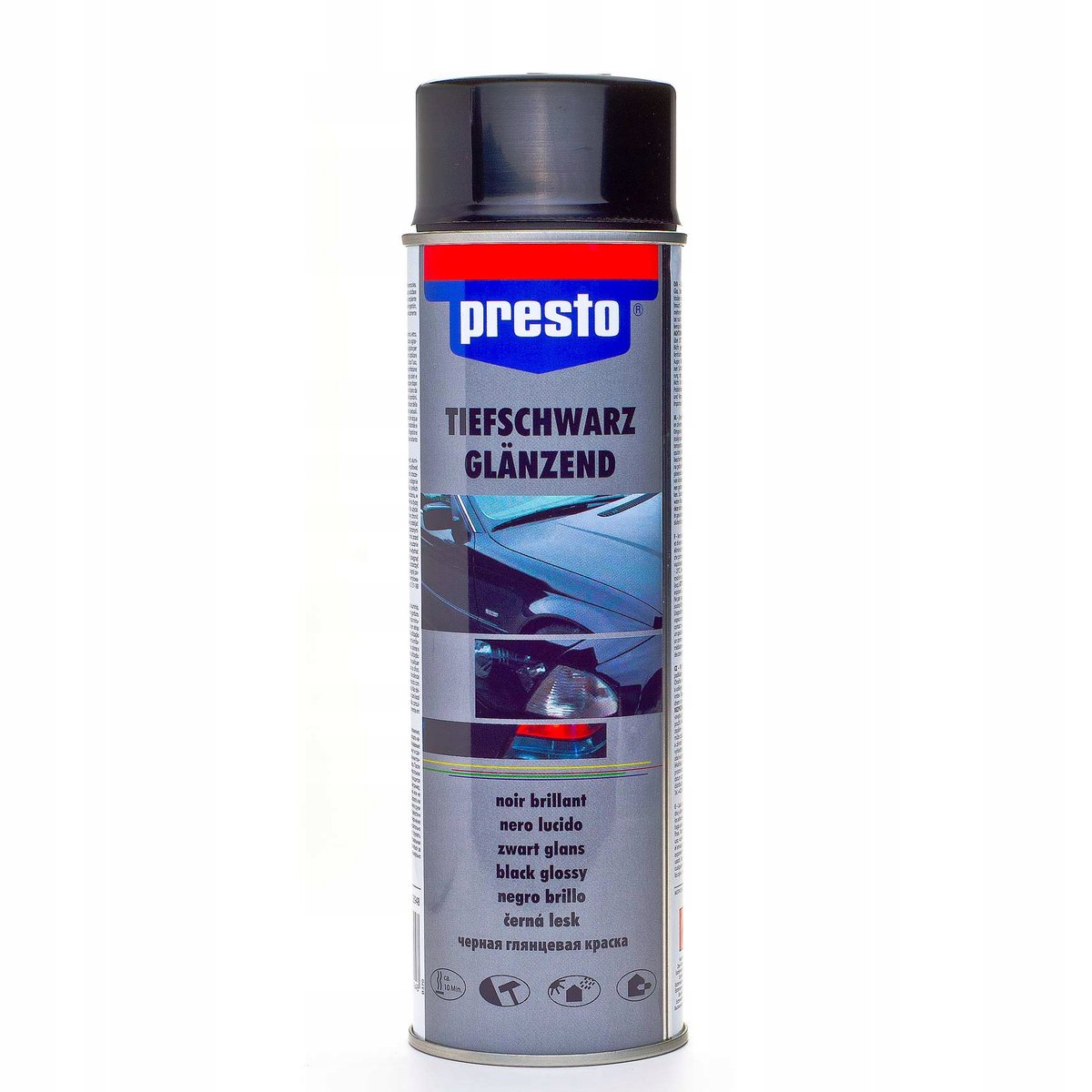 Lakier Czarny Połysk | Spray 500Ml Presto