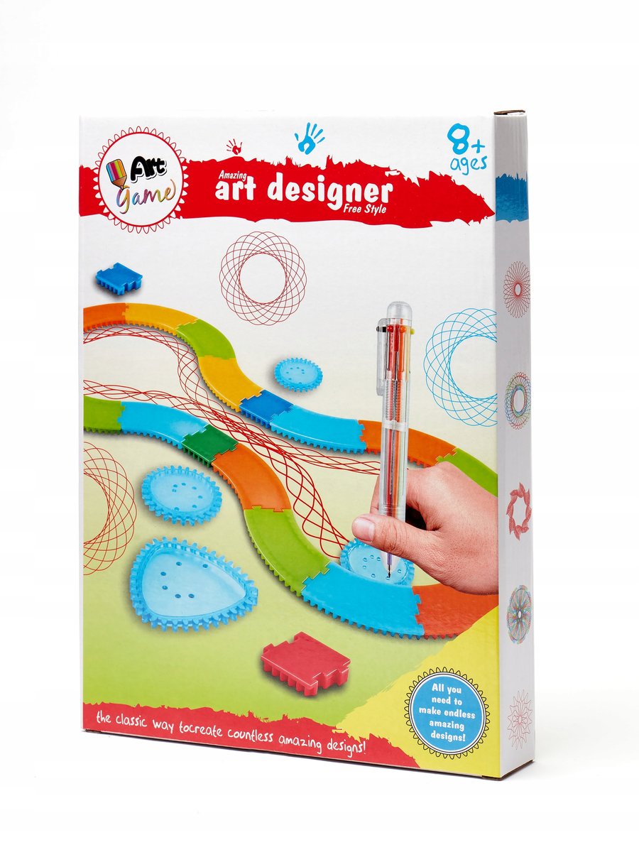 SPIROGRAF DUŻY ZESTAW DO RYSOWANIA WZORÓW 35 elem