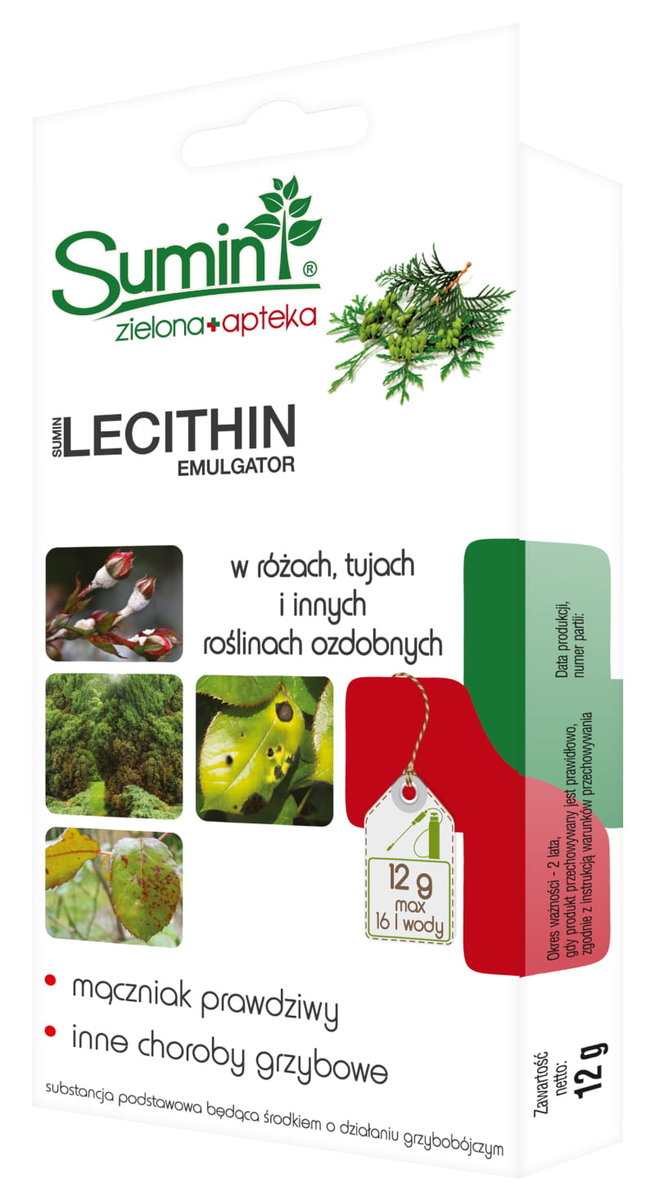 Sumin LECITHIN 12G zwalcza choroby róż, tui i innych ozdobnych