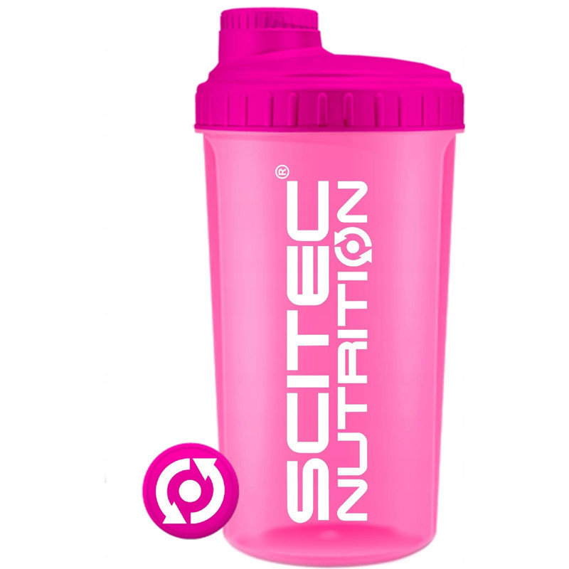 SCITEC Shaker 700ml Neon Pink Transparent