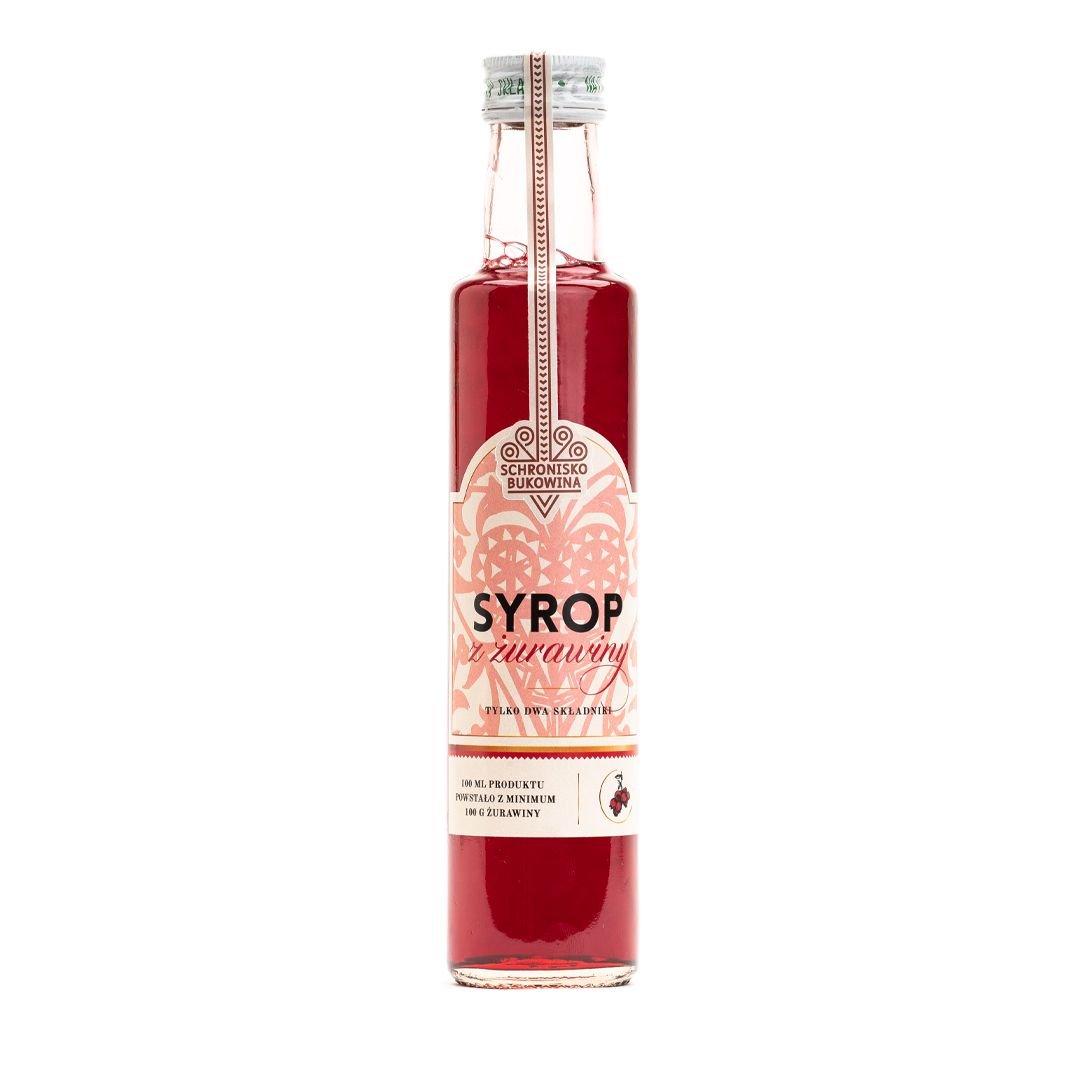 Syrop z żurawiny 250ml - Schronisko Bukowina
