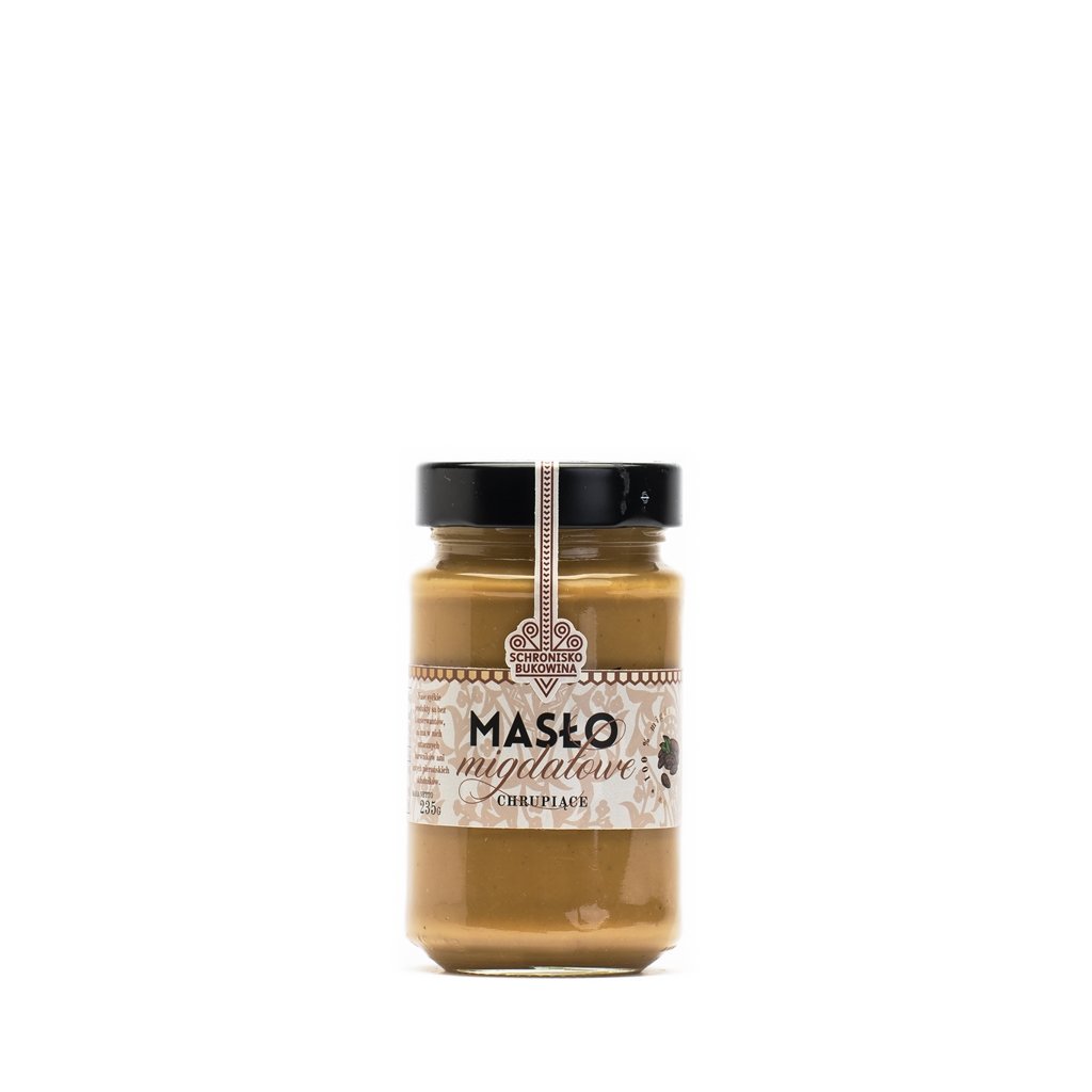 Masło migdałowe chrupiące 235g - Schronisko Bukowina