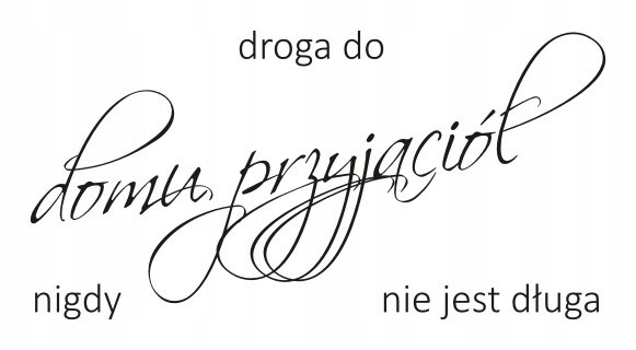 Napis na ścianę, naklejka 75x38cm wybór koloru - Droga do domu - 82