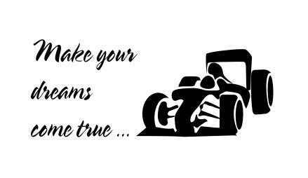 Napis na ścianę naklejka 150x75cm wybór koloru - Make your dreams come true - 20