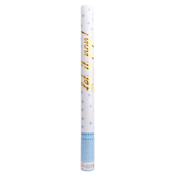 TUBA Z KONFETTI 60 CM NIEBIESKIE