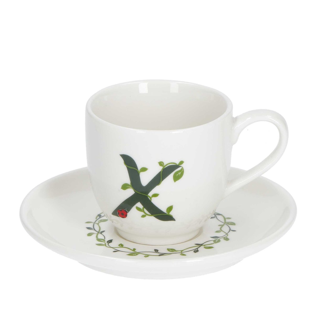 Filiżanka Ze Spodkiem 90 Ml, Wzór X Solotua La Porcellana Bianca