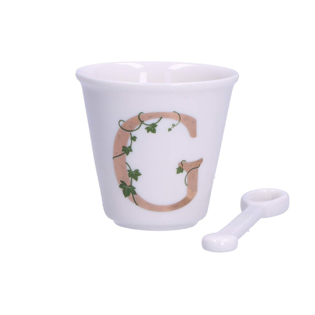 Filiżanka Z Łyżeczką 75 Ml, Wzór G Unico La Porcellana Bianca