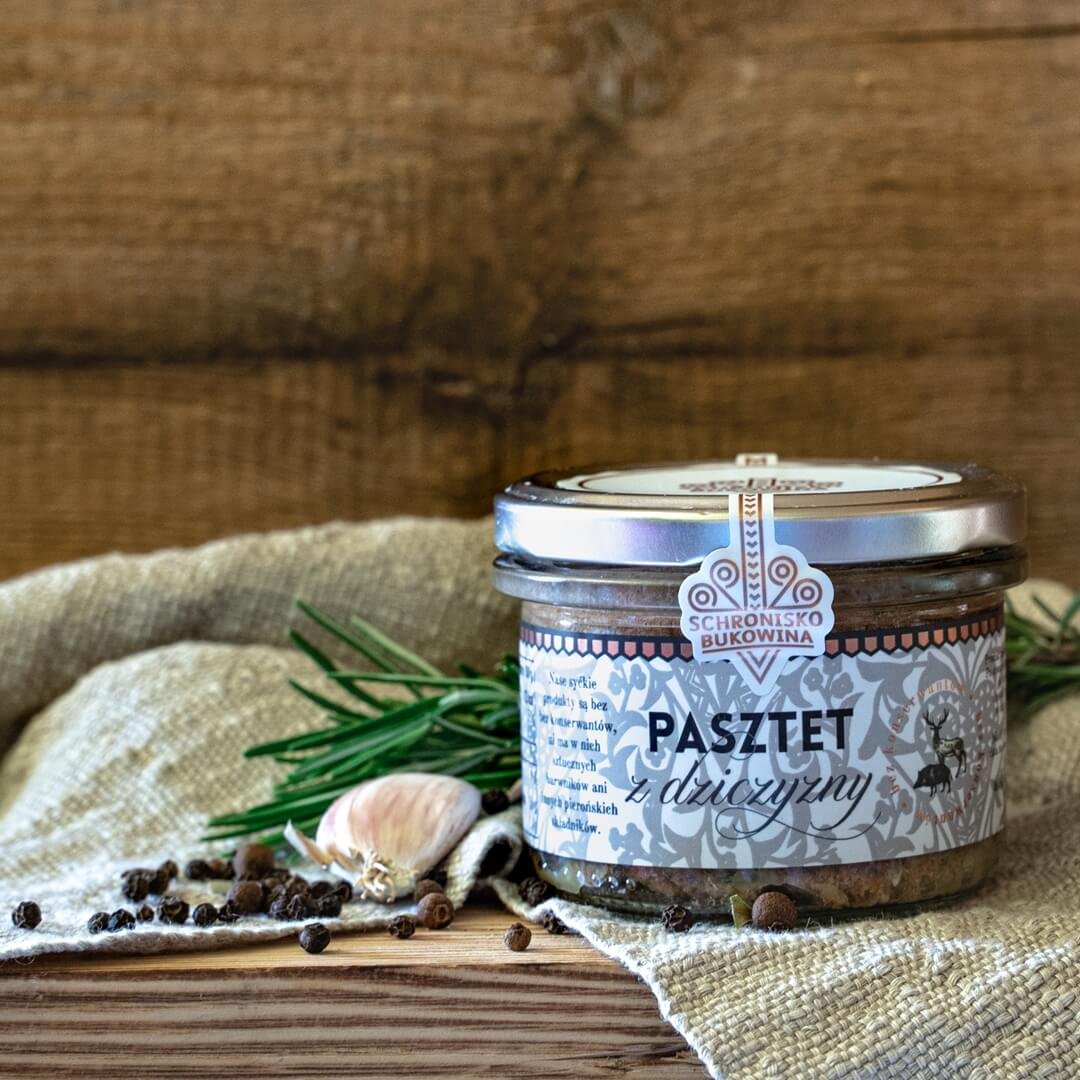 Pasztet z dzika i jelenia 180g  - Schronisko Bukowina