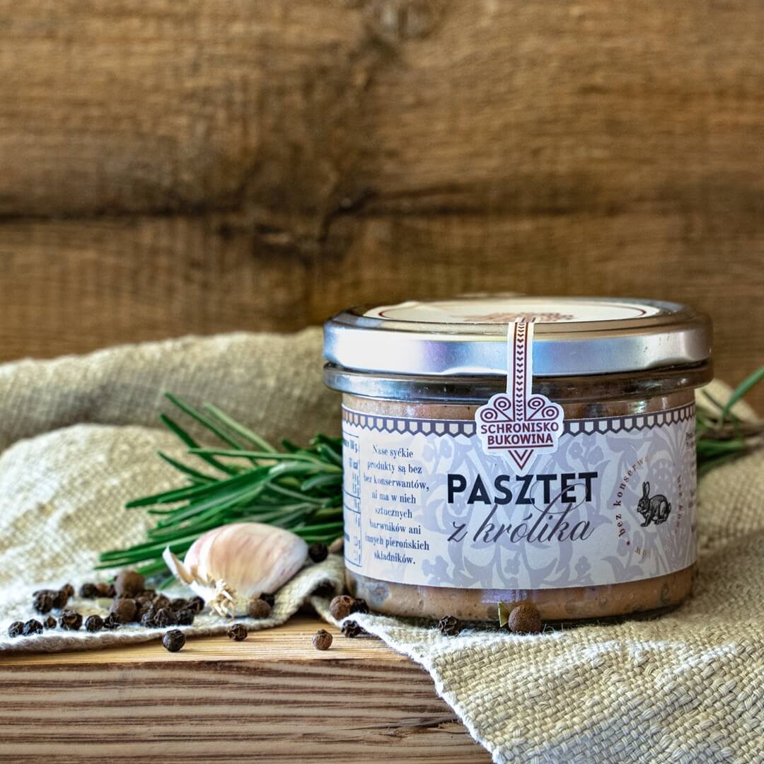 Pasztet z królika schronisko 180g  - Schronisko Bukowina