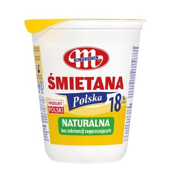 Mlekovita Śmietana Polska 18% Tłuszczu 400G Naturalna