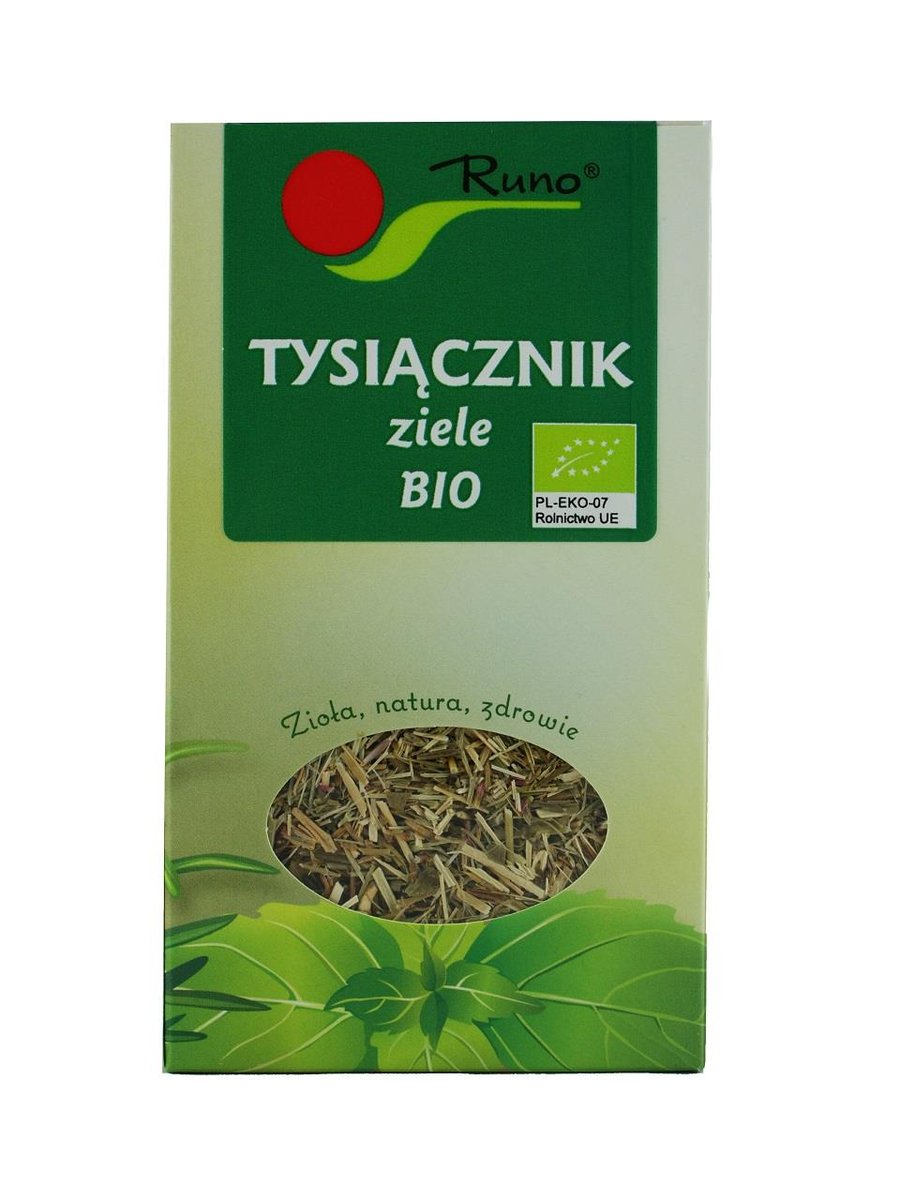 ZIOŁA TYSIĄCZNIK ZIELE NA TRWIENIE NA SOKI ŻOŁĄDKOWE RUNO EKO  50G