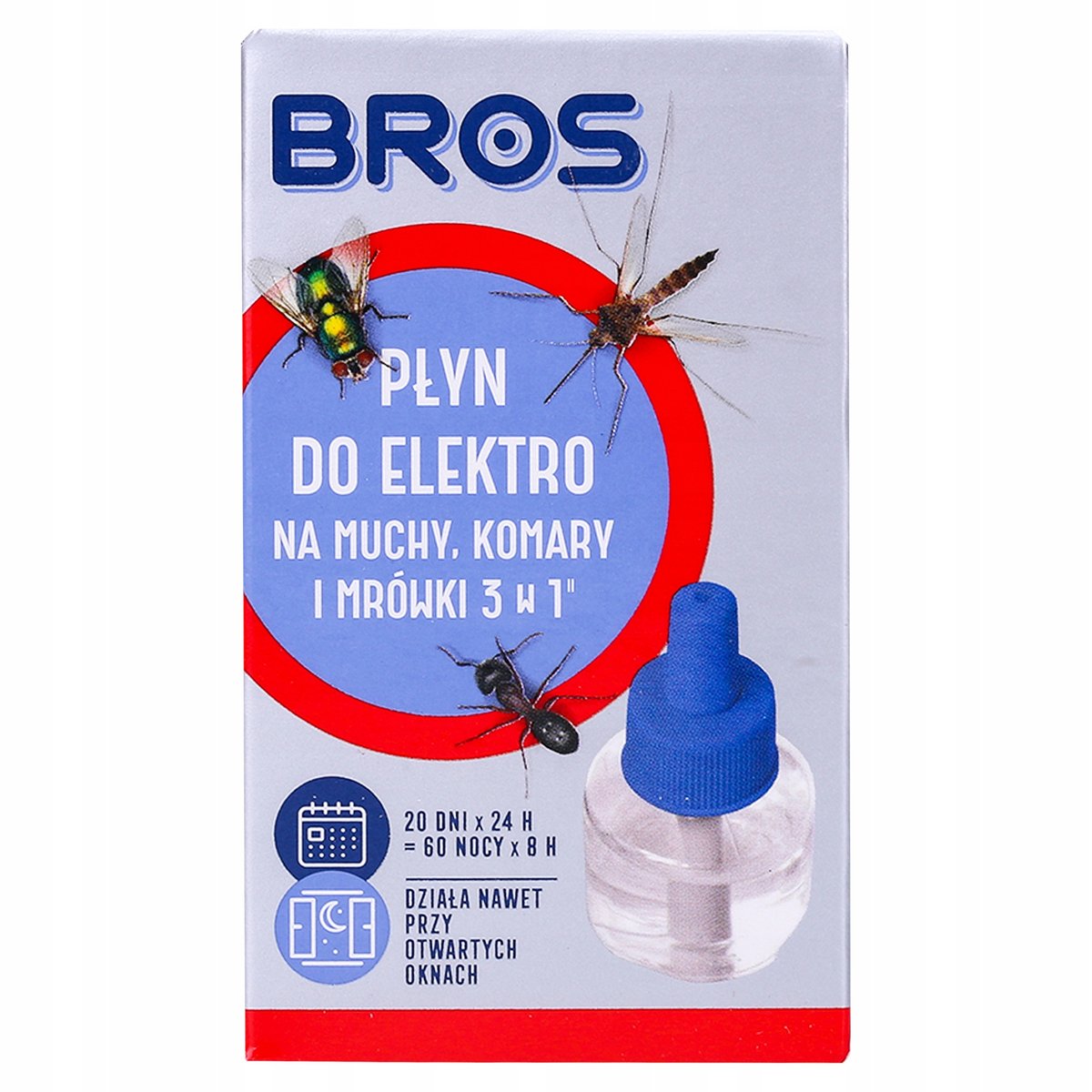 BROS PŁYN DO ELEKTRO 3w1 NA MUCHY KOMARY I MRÓWKI