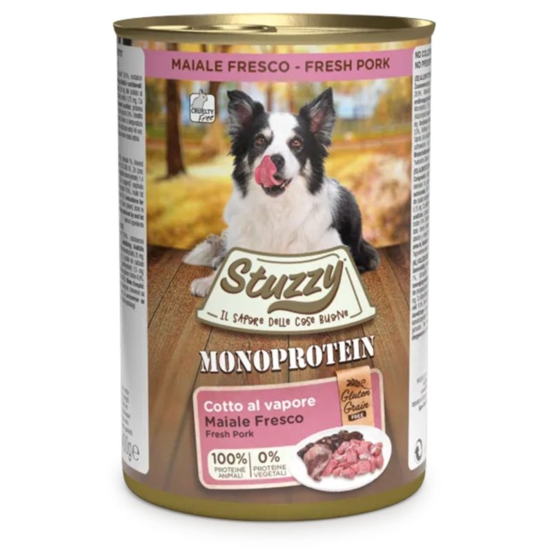 Versele-Laga Versele-Laga Stuzzy Dog Monoprotein 400 g hipoalergiczna karma mokra dla psów dla psów wieprzowina 400g