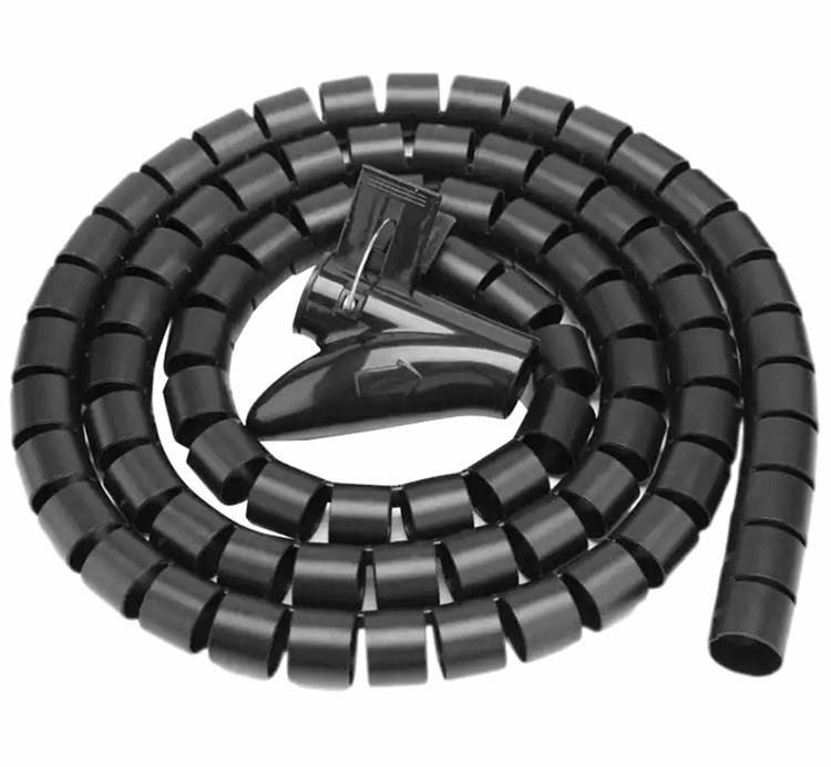 ELASTYCZNA MASKOWNICA na Kable Przewody 200cm czarna AG873