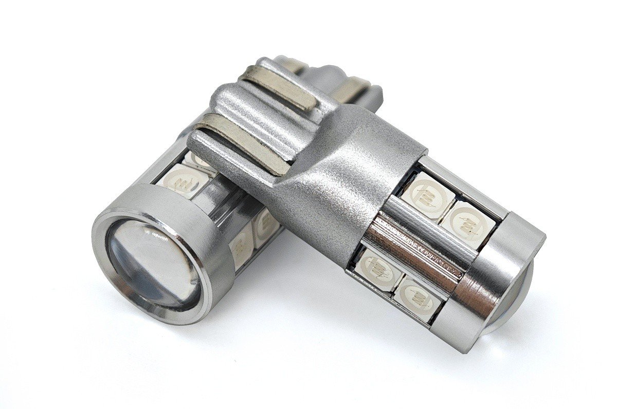 W5W żarówka LED T10 12-24V CANBUS 500lm 8 kolorów Niebieski