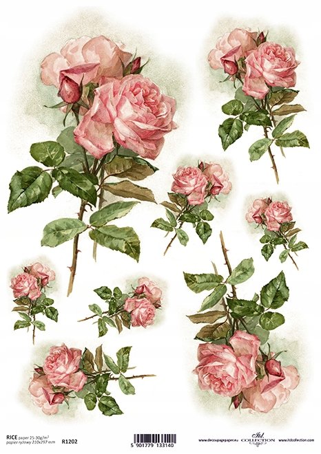 papier decoupage ryżowy R1202